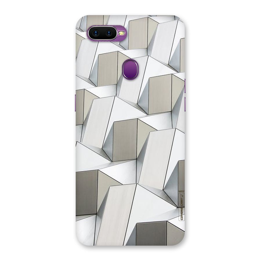White Abstract Art Back Case for Oppo F9