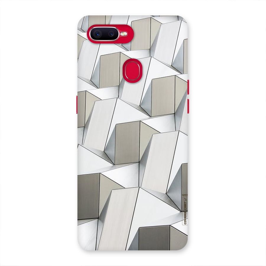 White Abstract Art Back Case for Oppo F9 Pro