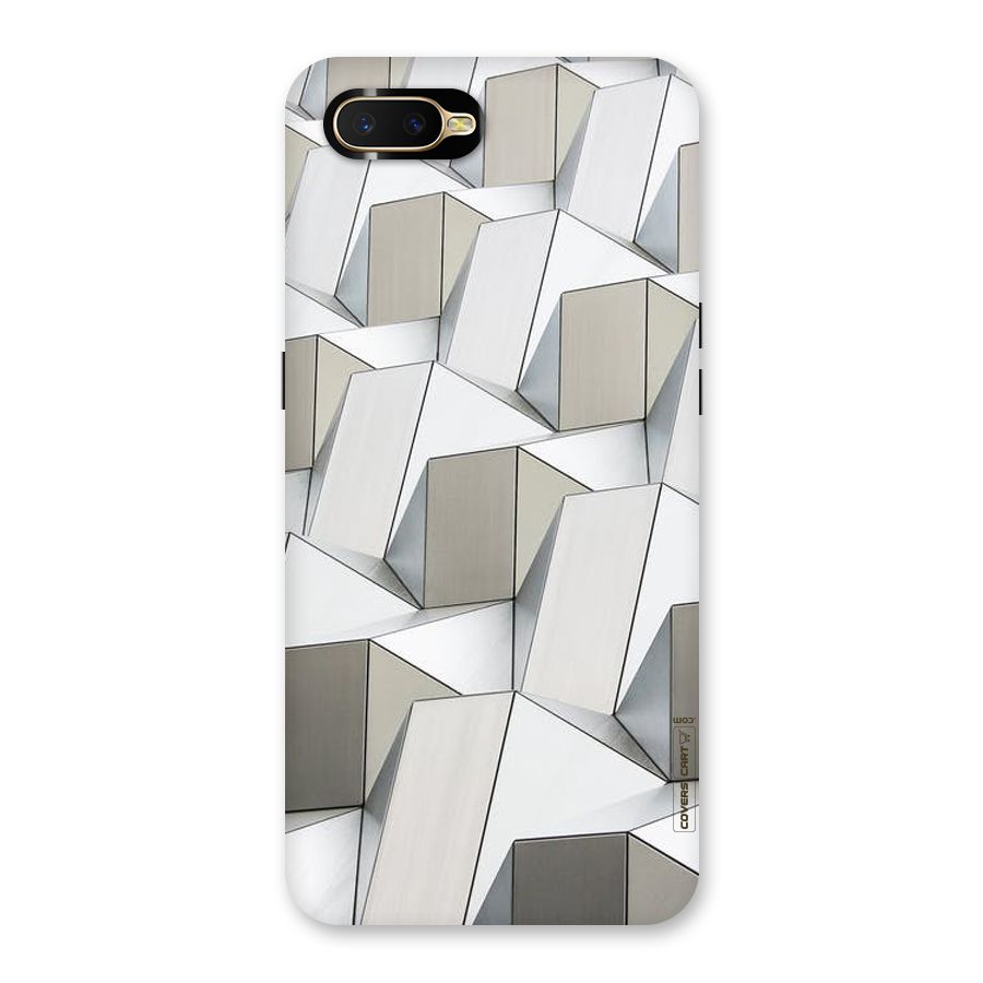 White Abstract Art Back Case for Oppo K1