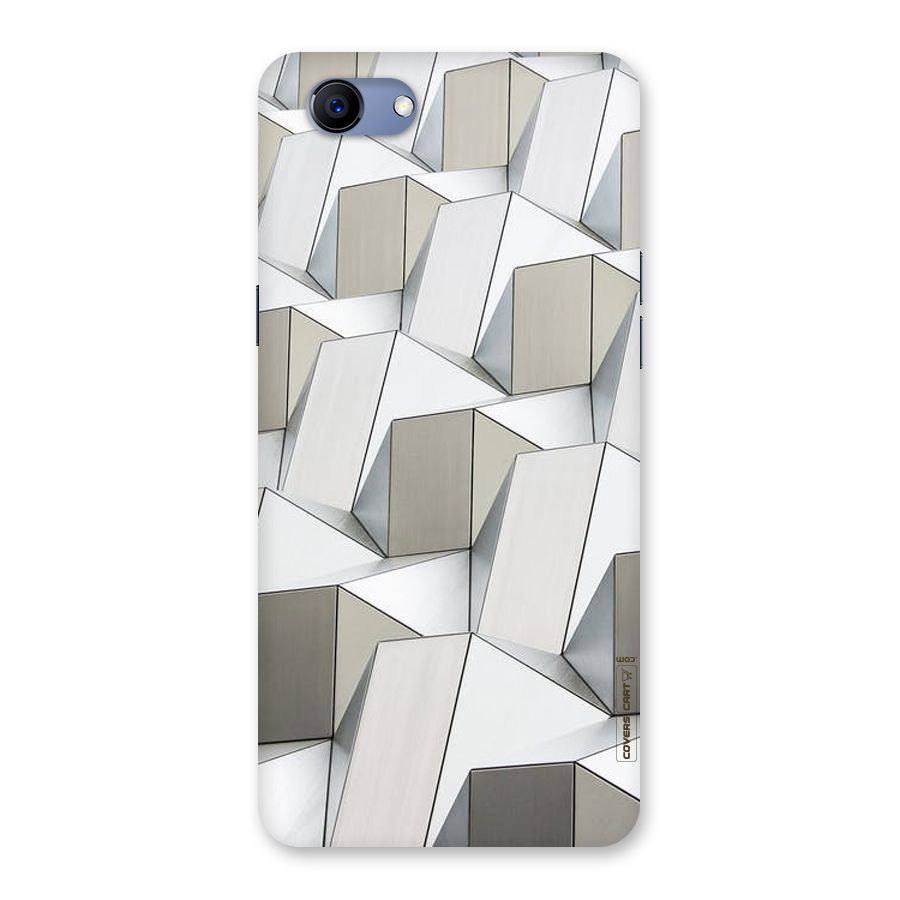 White Abstract Art Back Case for Oppo Realme 1
