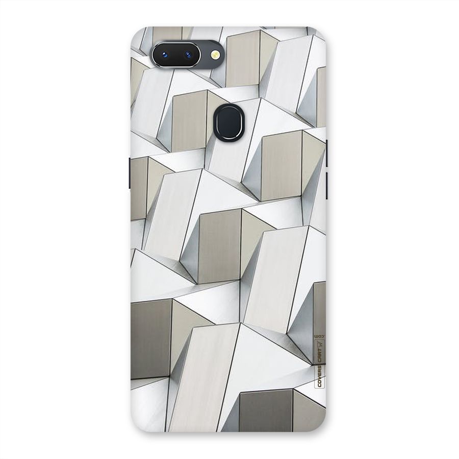 White Abstract Art Back Case for Oppo Realme 2