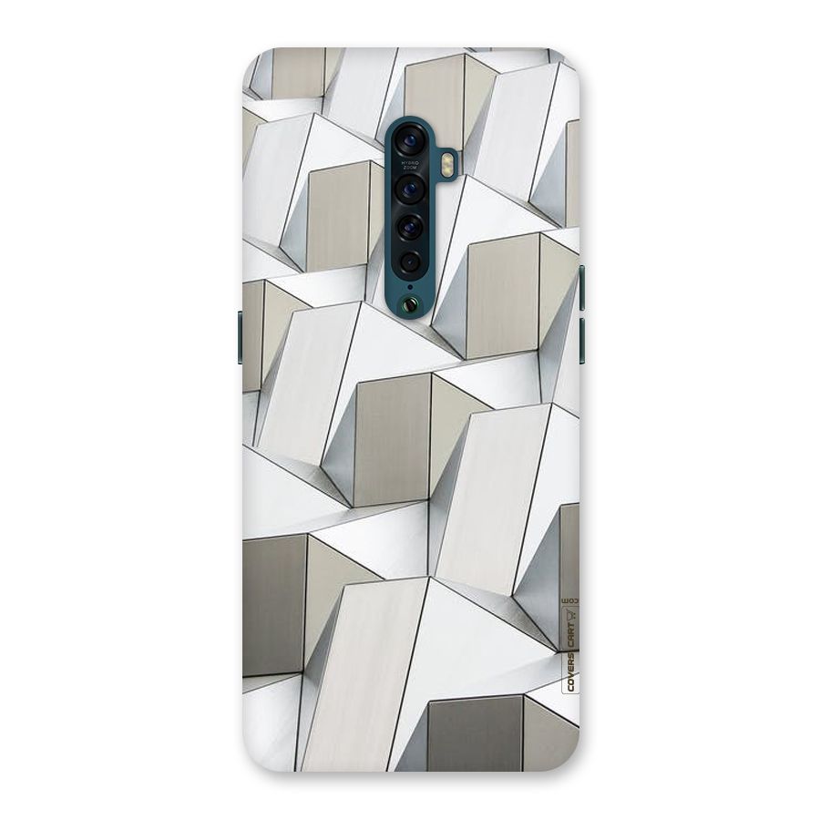 White Abstract Art Back Case for Oppo Reno2