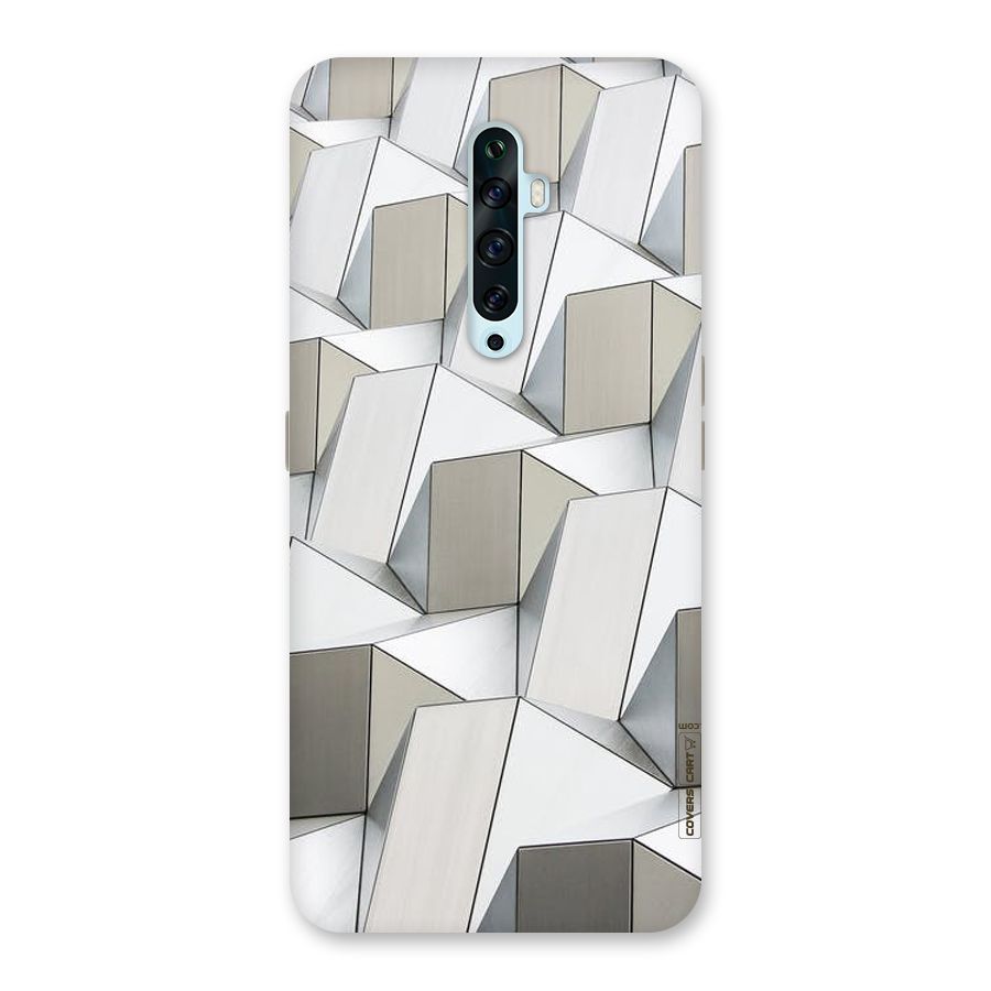 White Abstract Art Back Case for Oppo Reno2 F