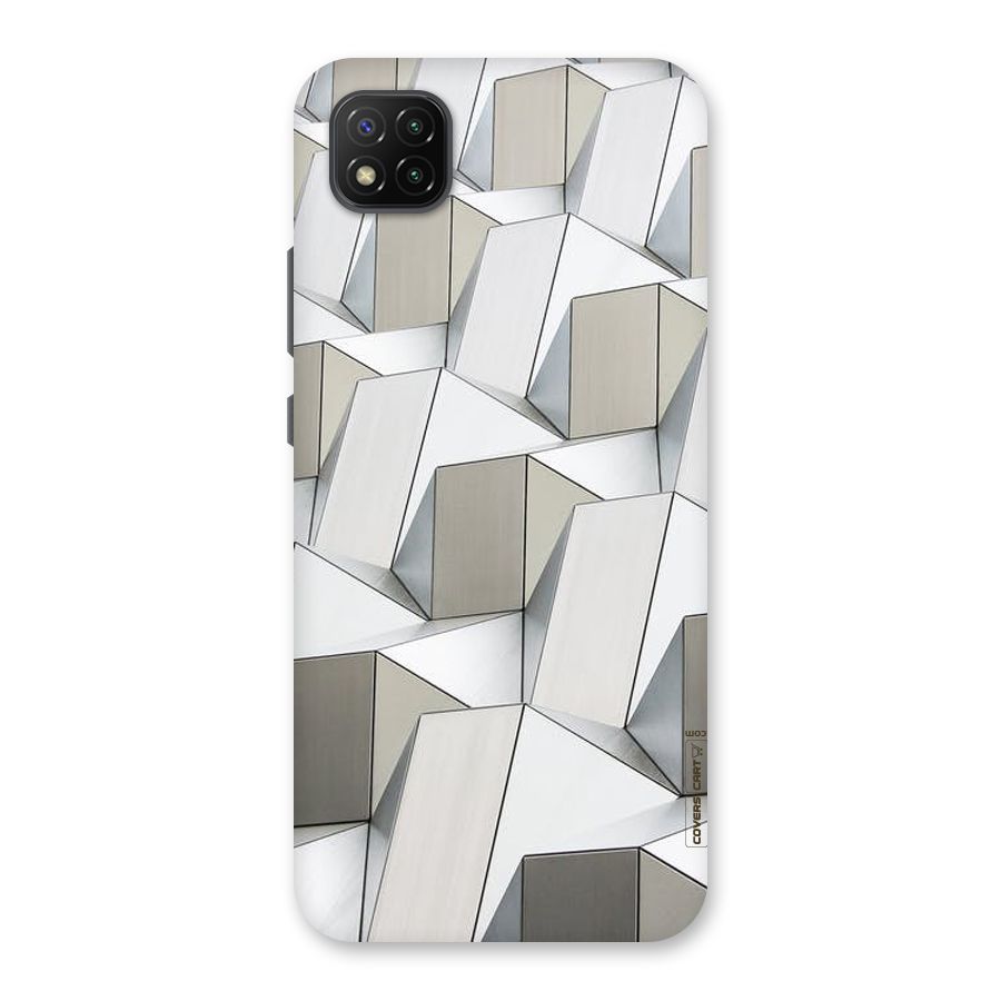 White Abstract Art Back Case for Poco C3