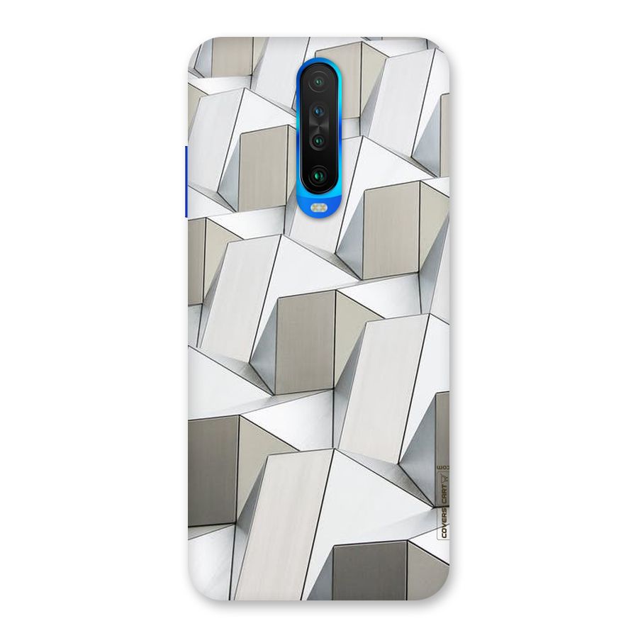 White Abstract Art Back Case for Poco X2