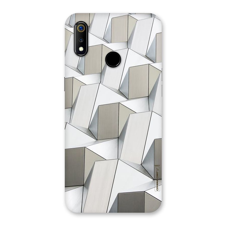 White Abstract Art Back Case for Realme 3
