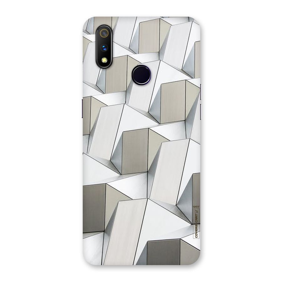 White Abstract Art Back Case for Realme 3 Pro
