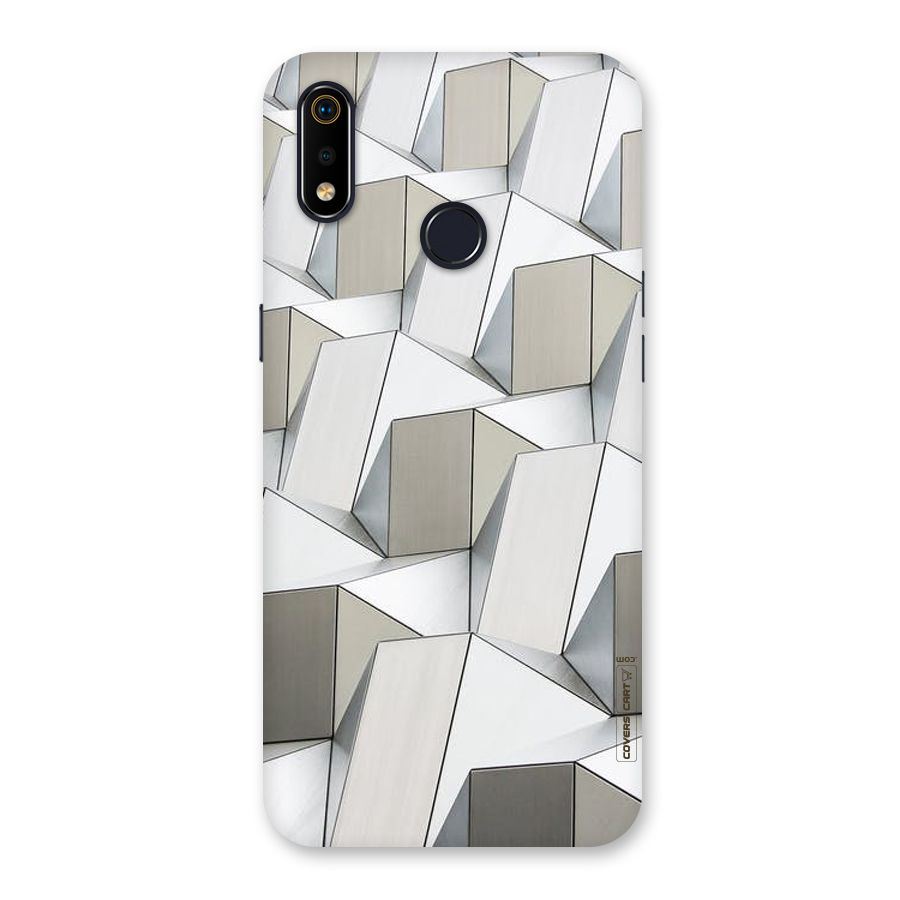 White Abstract Art Back Case for Realme 3i