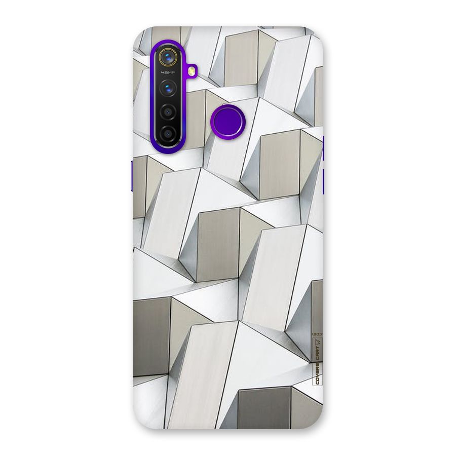 White Abstract Art Back Case for Realme 5 Pro