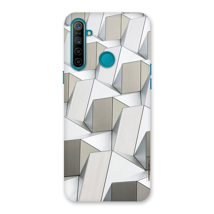 White Abstract Art Back Case for Realme 5i