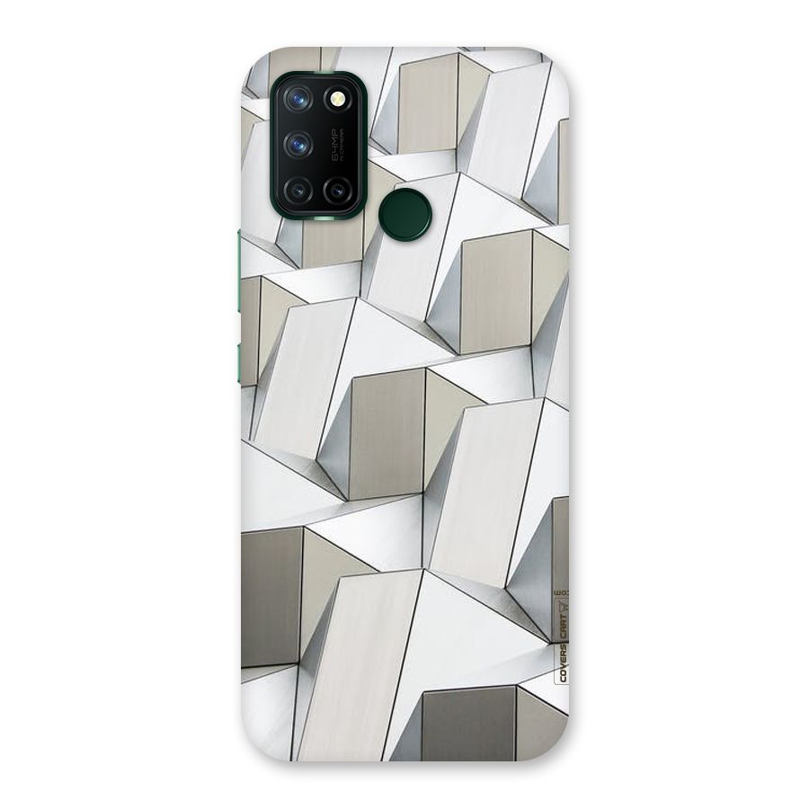 White Abstract Art Back Case for Realme 7i