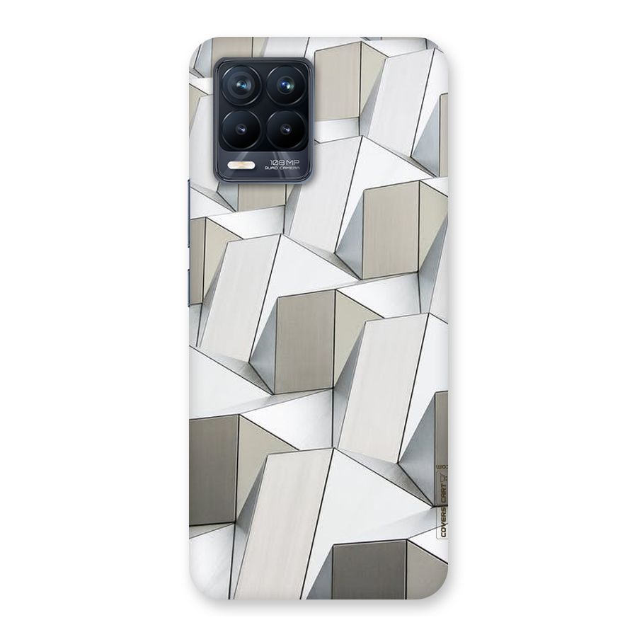 White Abstract Art Back Case for Realme 8 Pro
