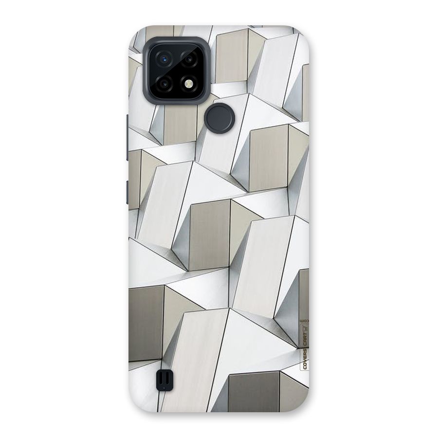 White Abstract Art Back Case for Realme C21