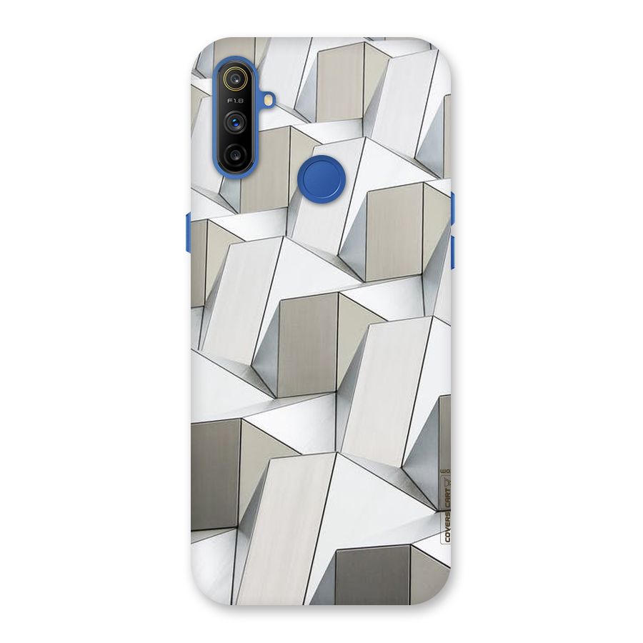 White Abstract Art Back Case for Realme Narzo 10A