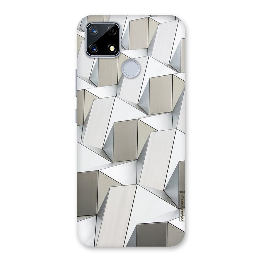 White Abstract Art Back Case for Realme Narzo 20