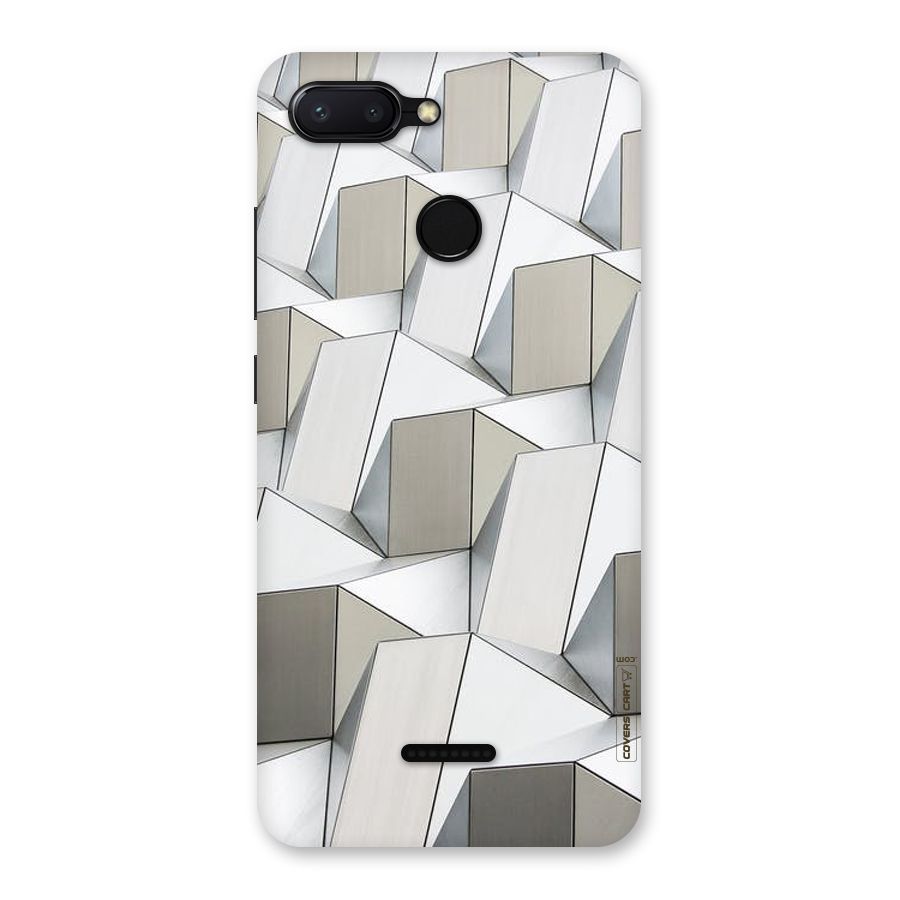 White Abstract Art Back Case for Redmi 6