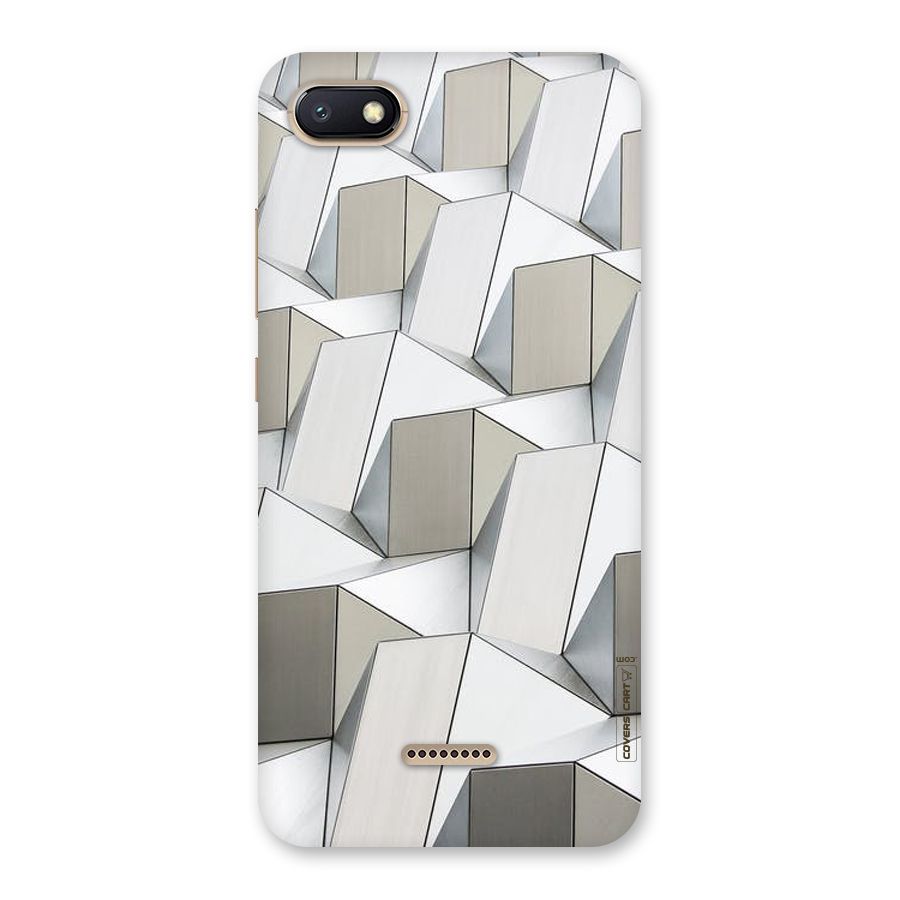 White Abstract Art Back Case for Redmi 6A