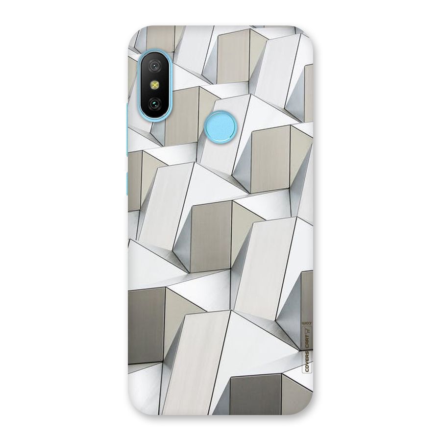 White Abstract Art Back Case for Redmi 6 Pro