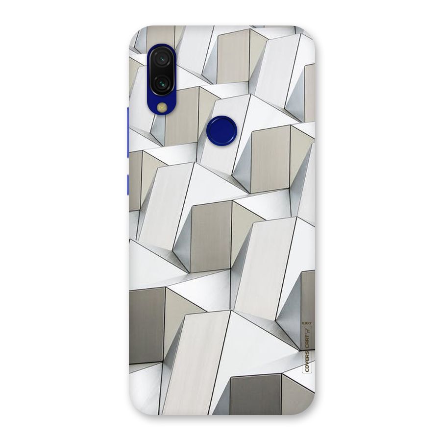 White Abstract Art Back Case for Redmi 7