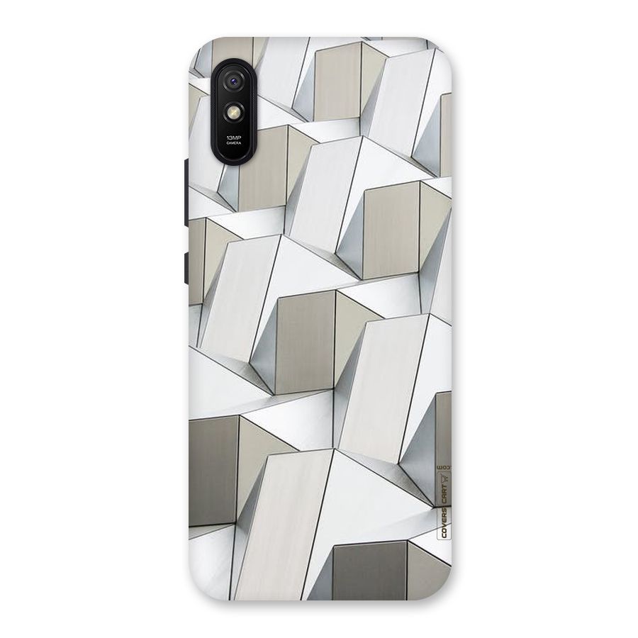 White Abstract Art Back Case for Redmi 9A