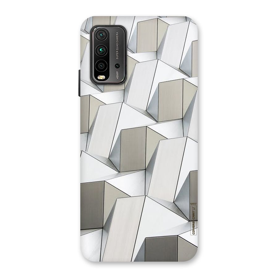 White Abstract Art Back Case for Redmi 9 Power