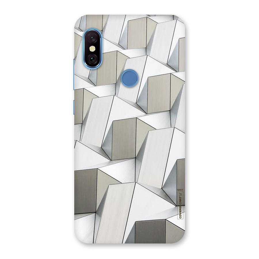 White Abstract Art Back Case for Redmi Note 6 Pro