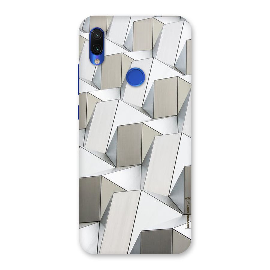 White Abstract Art Back Case for Redmi Note 7S