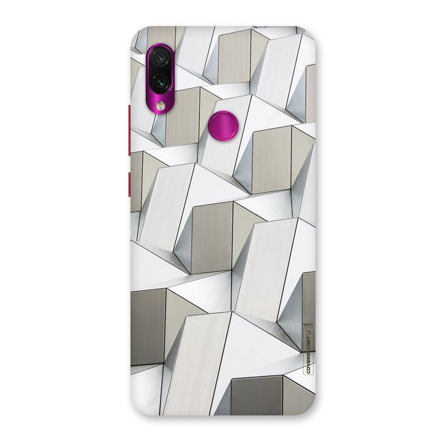 White Abstract Art Back Case for Redmi Note 7 Pro