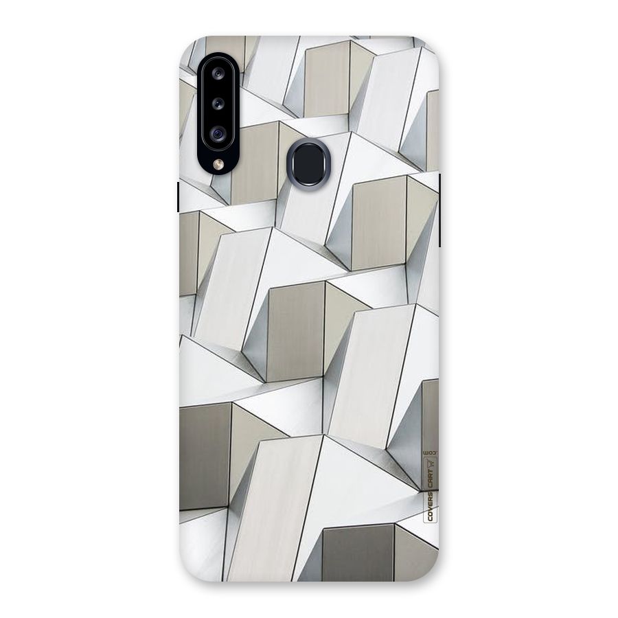 White Abstract Art Back Case for Samsung Galaxy A20s