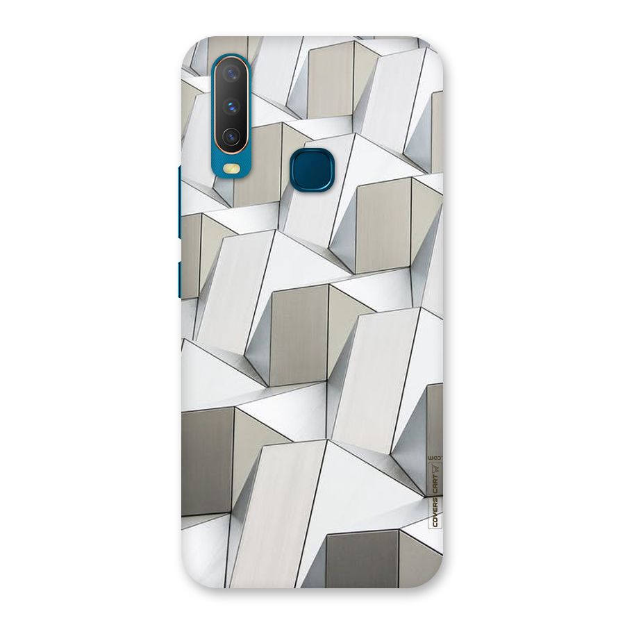 White Abstract Art Back Case for Vivo U10