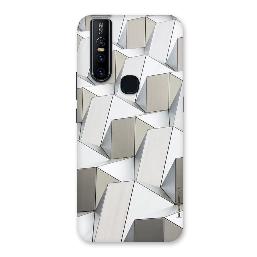 White Abstract Art Back Case for Vivo V15