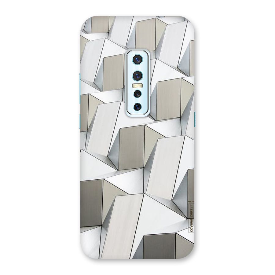 White Abstract Art Back Case for Vivo V17 Pro