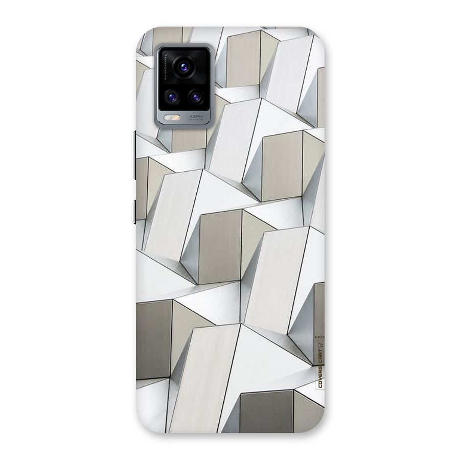 White Abstract Art Back Case for Vivo V20