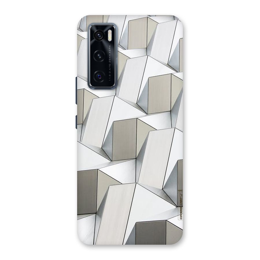 White Abstract Art Back Case for Vivo V20 SE