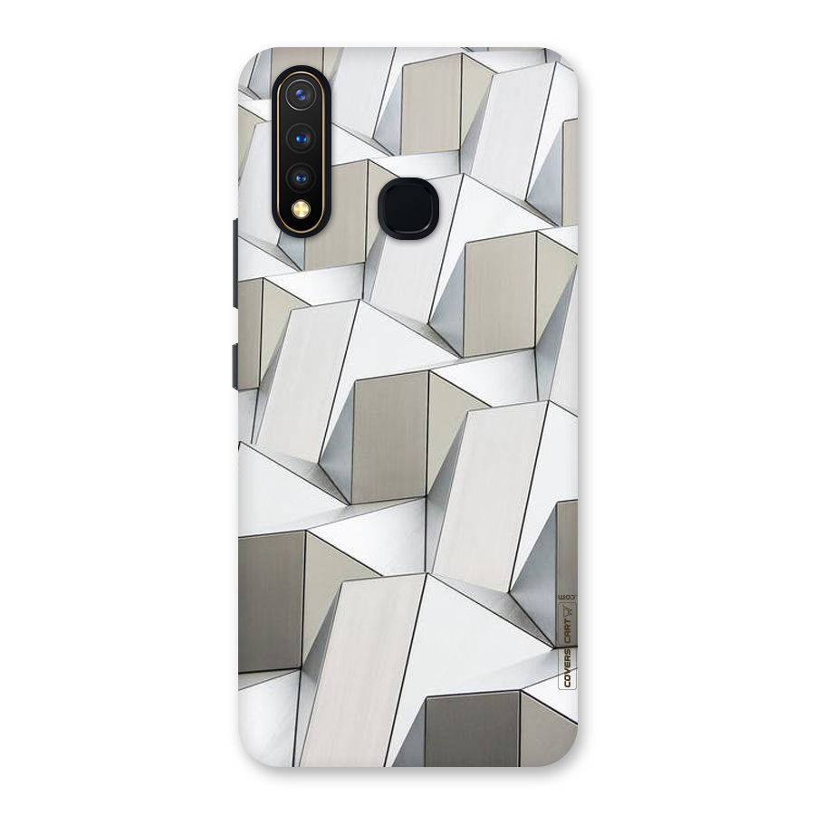 White Abstract Art Back Case for Vivo Y19