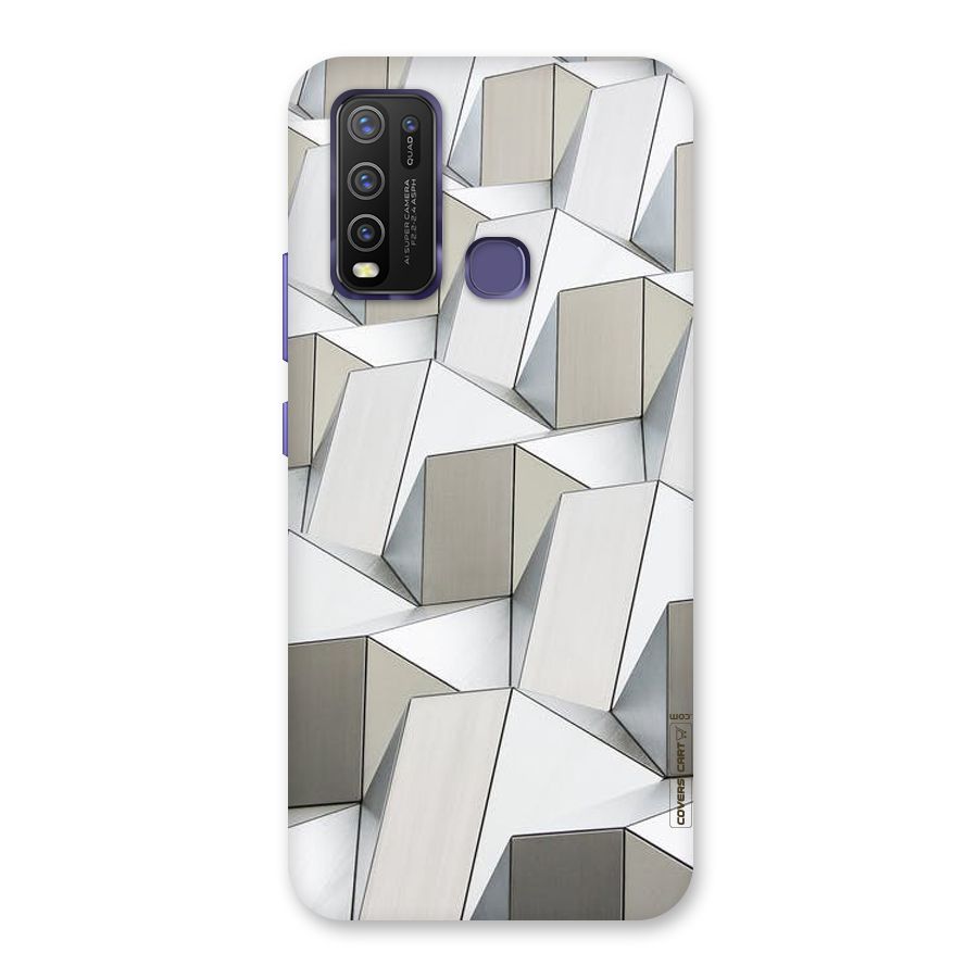 White Abstract Art Back Case for Vivo Y30