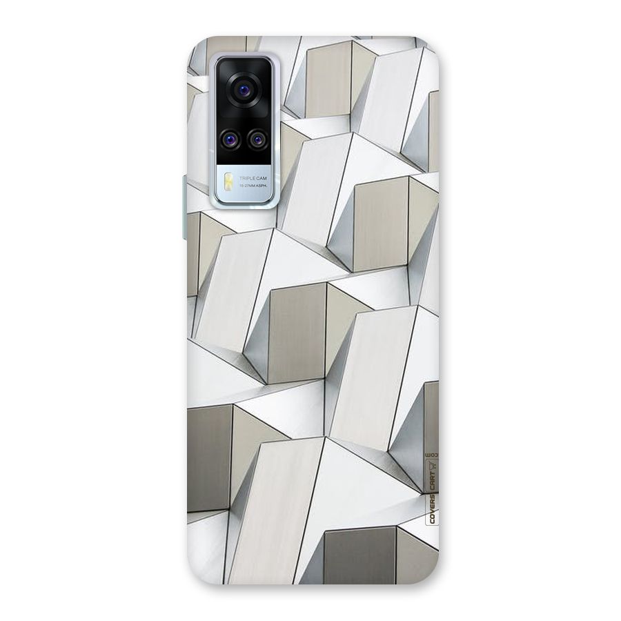White Abstract Art Back Case for Vivo Y31