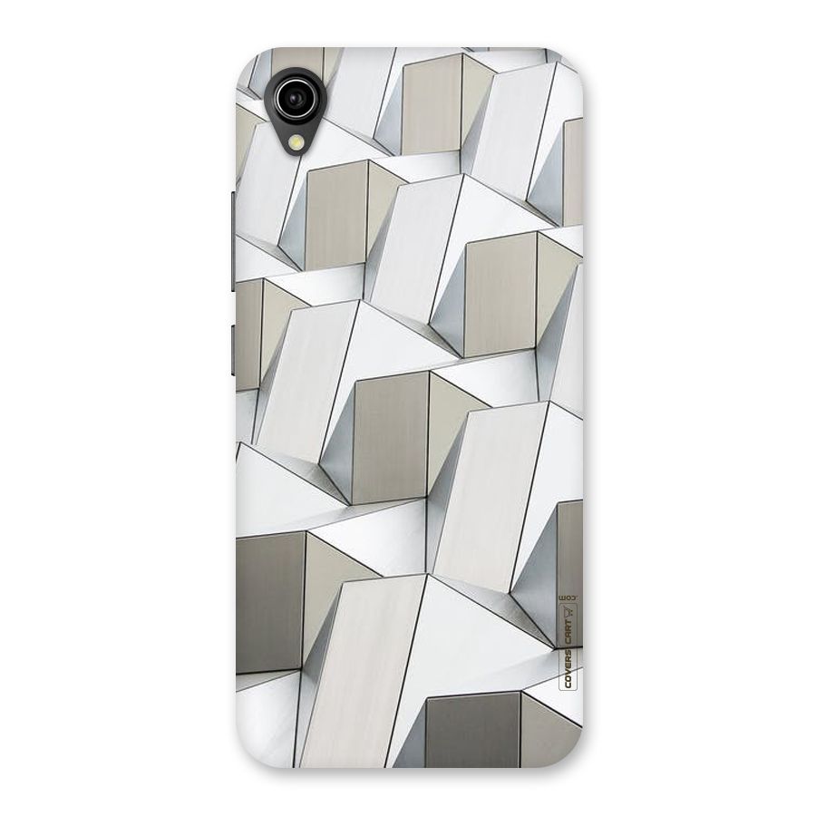 White Abstract Art Back Case for Vivo Y90