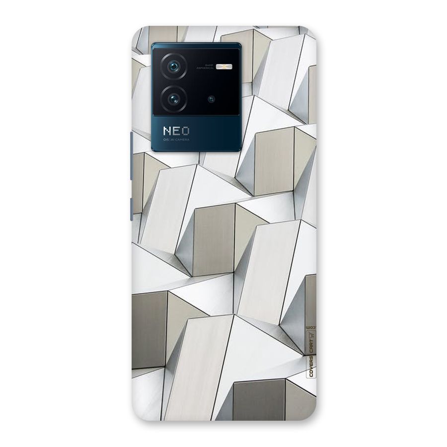 White Abstract Art Back Case for Vivo iQOO Neo 6 5G