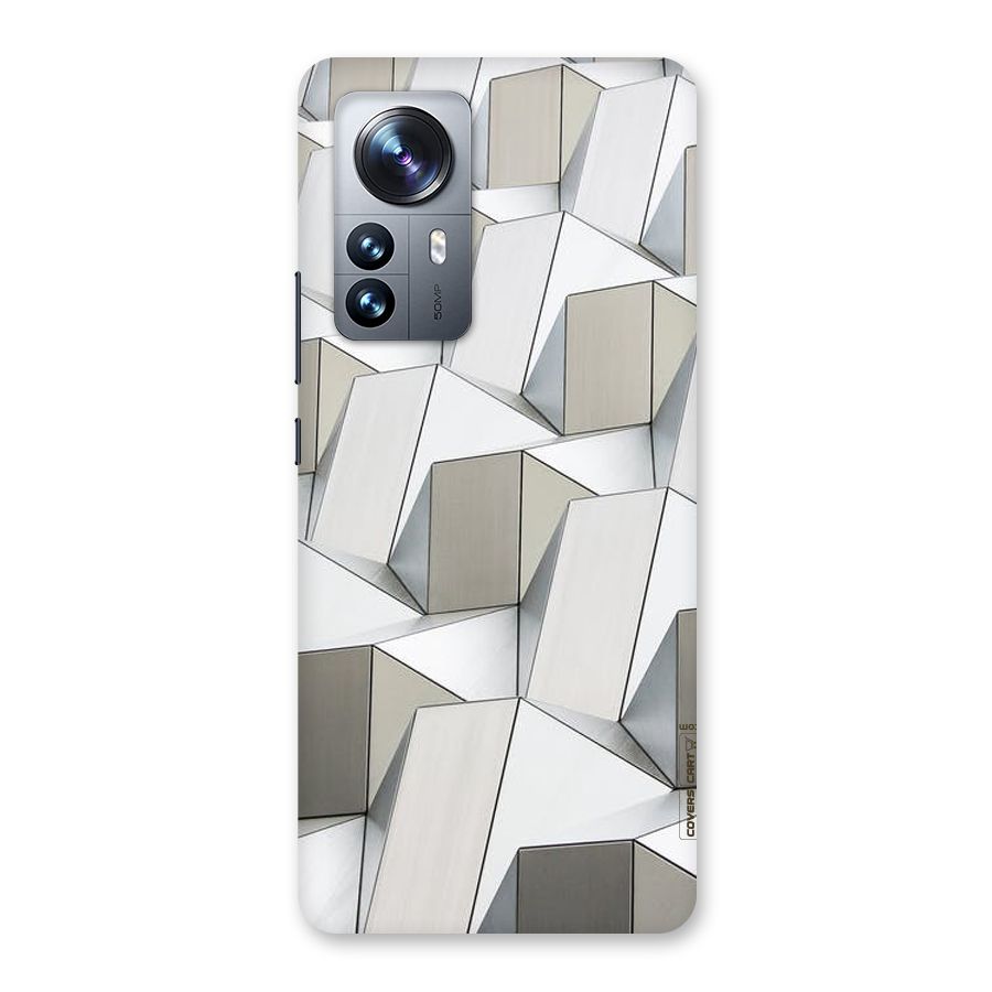White Abstract Art Back Case for Xiaomi 12 Pro