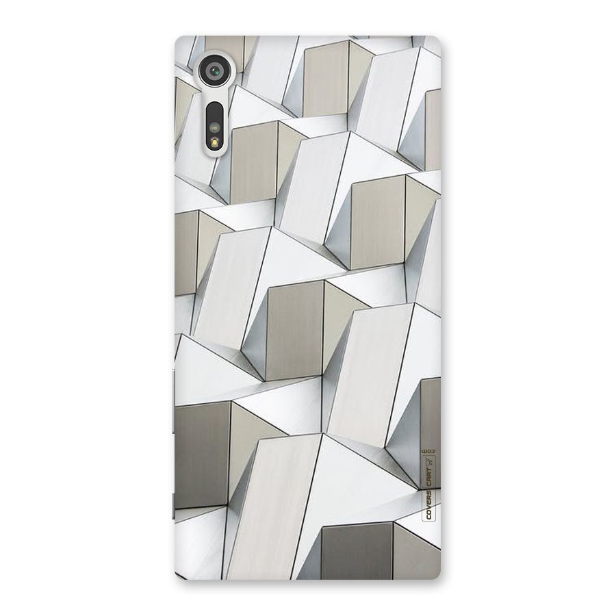 White Abstract Art Back Case for Xperia XZ