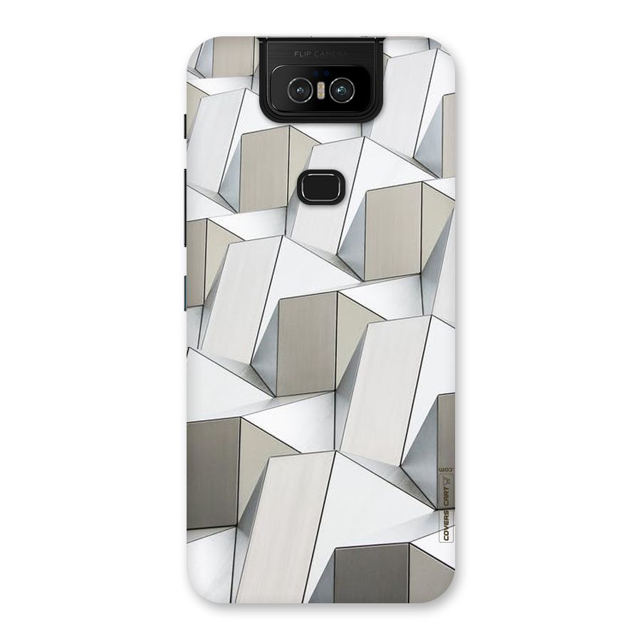 White Abstract Art Back Case for Zenfone 6z