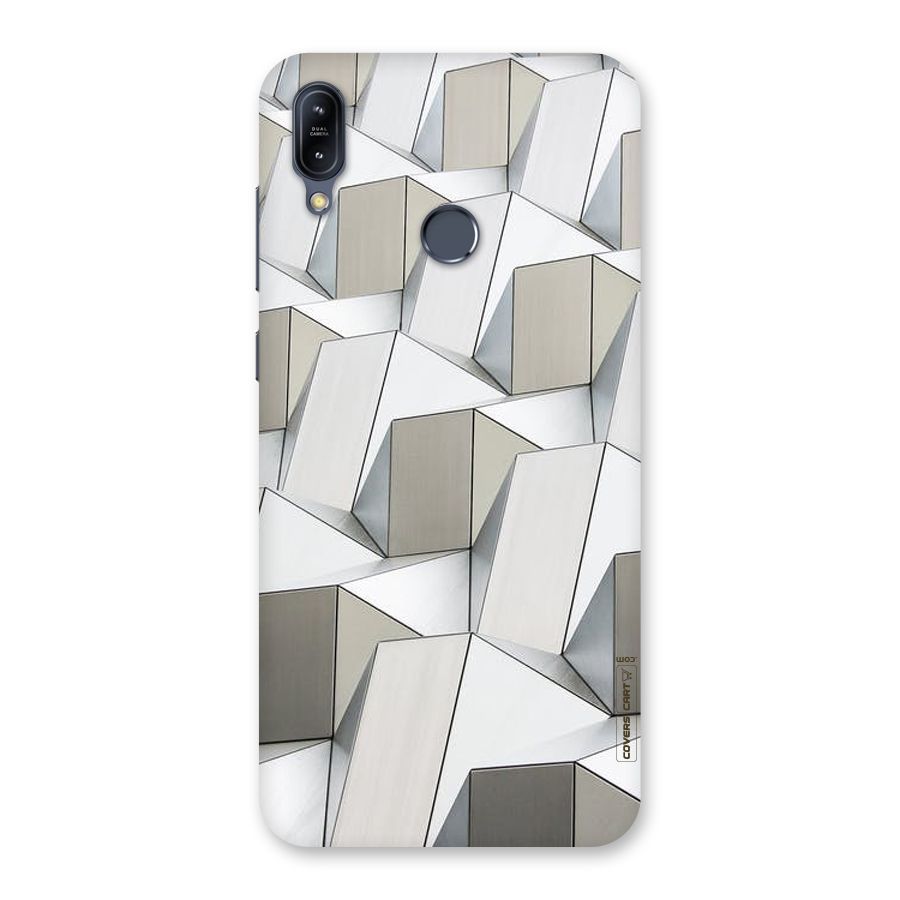 White Abstract Art Back Case for Zenfone Max M2