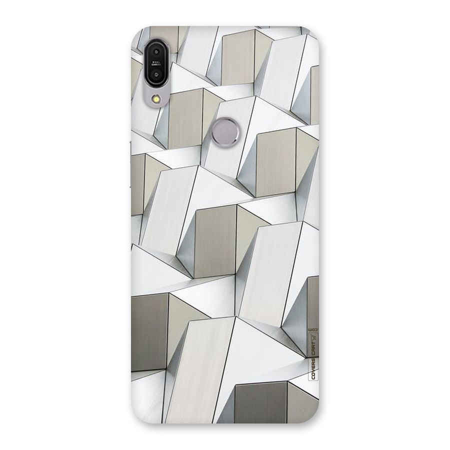 White Abstract Art Back Case for Zenfone Max Pro M1