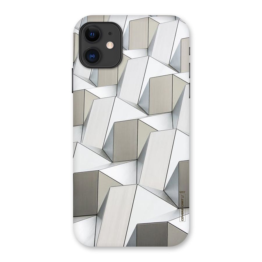 White Abstract Art Back Case for iPhone 11