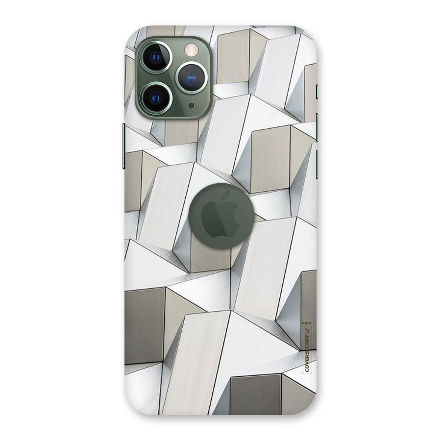 White Abstract Art Back Case for iPhone 11 Pro Logo  Cut