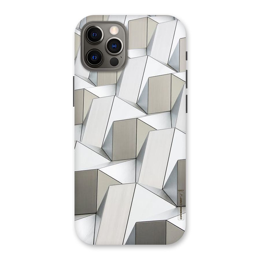 White Abstract Art Back Case for iPhone 12 Pro