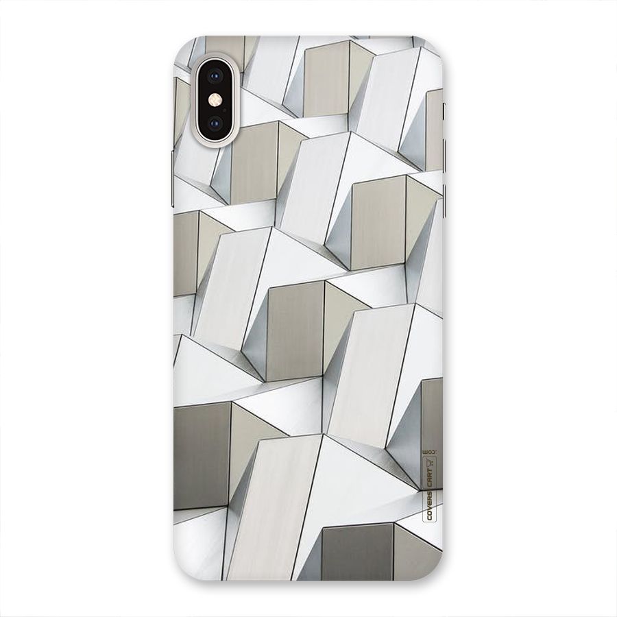 White Abstract Art Back Case for iPhone XS Max