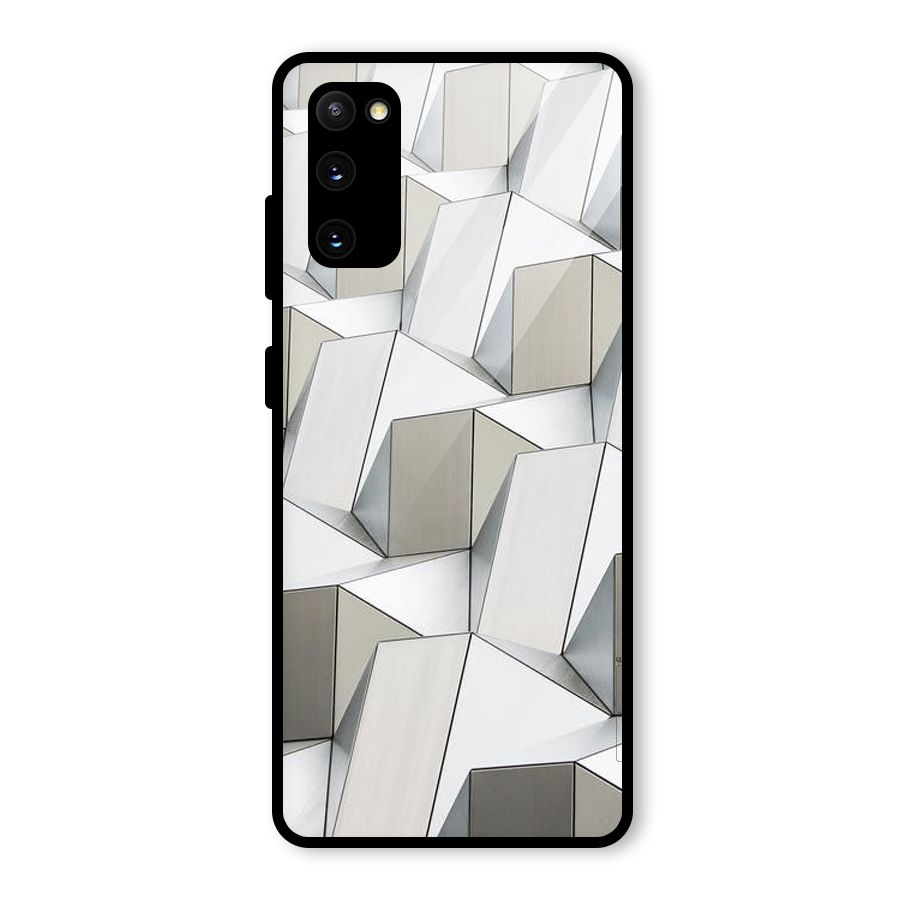 White Abstract Art Glass Back Case for Galaxy S20 FE 5G