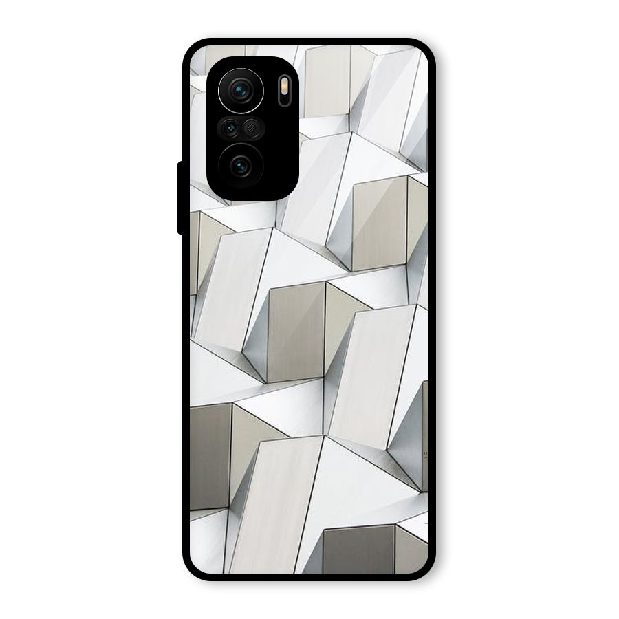 White Abstract Art Glass Back Case for Mi 11X Pro